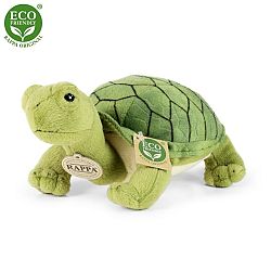Rappa Plyšová korytnačka Agáta zelená, 25 cm ECO-FRIENDLY