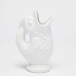 Biela ručne vyrobená váza Velvet Atelier Pez