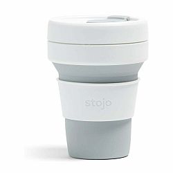 Bielo-sivý skladací hrnček Stojo Pocket Cup Dove, 355 ml