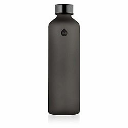 Čierna fľaša z borosilikátového skla Equa Mismatch Ash, 750 ml