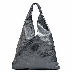 Čierna kožená kabelka Isabella Rhea Arya