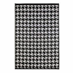 Čierno-biely vonkajší koberec Green Decore Houndstooth, 150 x 240 cm