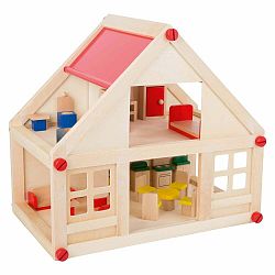 Drevený skladací domček pre bábiky Legler Building