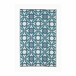 Modro-sivý obojstranný vonkajší koberec z recyklovaného plastu Fab Hab Seville, 150 x 240 cm