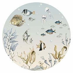 Nástenná detská samolepka Dekornik Sea World in a Circle, ø 200 cm