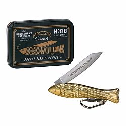 Nožík v tvare rybičky v zlatej farbe Gentlemen's Hardware