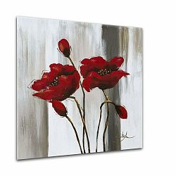 Obraz Styler Glasspik Poppy Flower, 20 × 20 cm