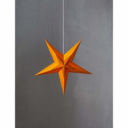 Oranžová vianočná svetelná dekorácia Star Trading Diva, ø 60 cm