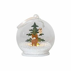Vianočná závesná svetelná LED dekorácia Star Trading Christmas Forest, ø 8 cm