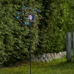 Vonkajšia zapichovatelná svetelná dekorácia Star Trading Outdoor Firework Rumio, výška 110 cm