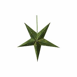 Zelená vianočná svetelná dekorácia Star Trading Velvet, ø 60 cm