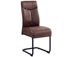 Jedálenská stolička York, hnedá vintage látka%