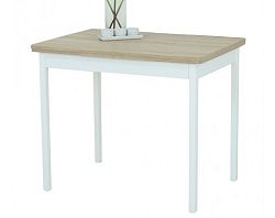 Jedálenský stôl Kiel I 90x65 cm, biely/dub sonoma%