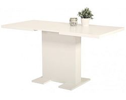 Jedálenský stôl Lisa 110x70 cm, biely, rozkladací%