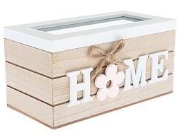 Krabička Home, drevená%