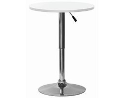Okrúhly barový stôl Laurent 60 cm, biely%